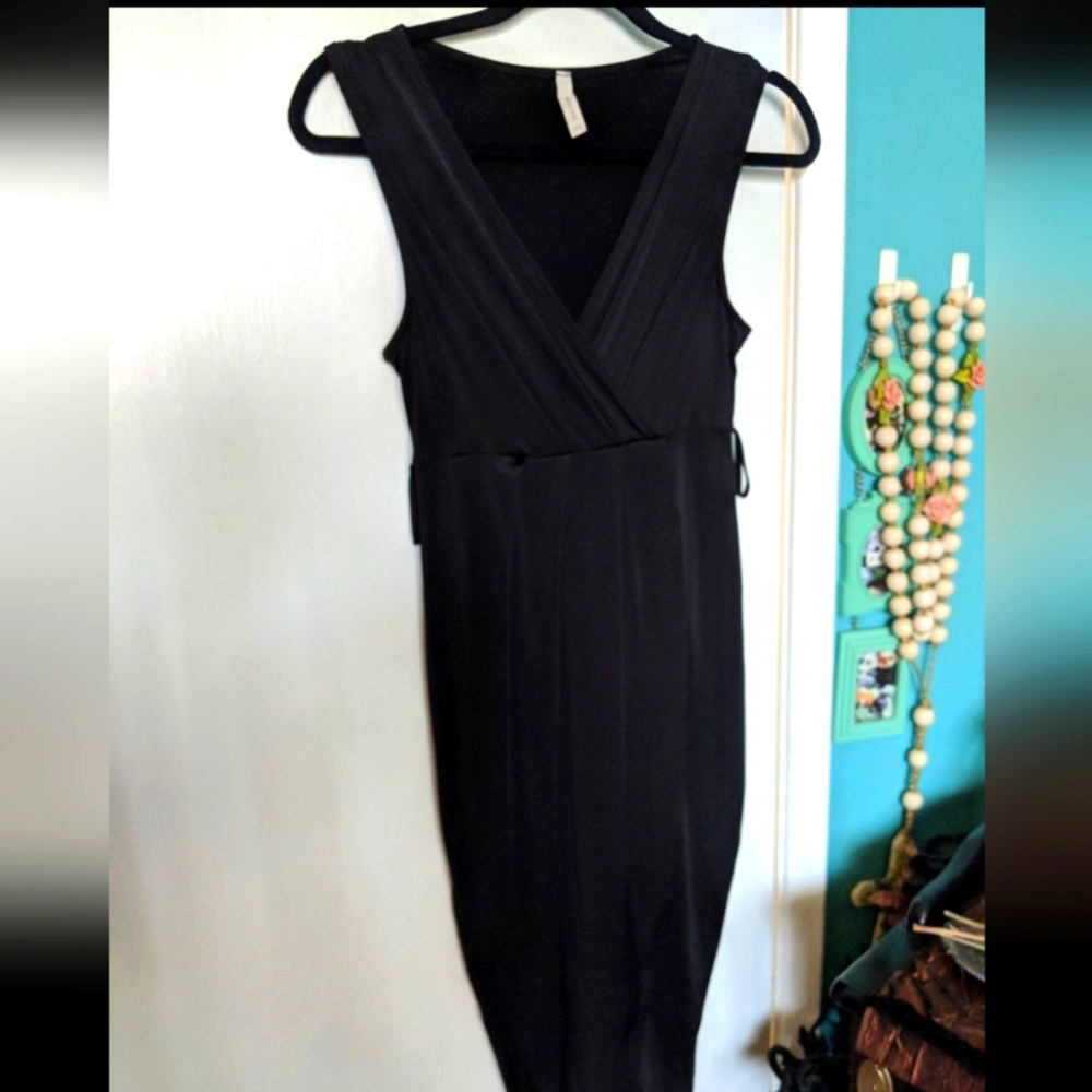 Women's Vintage Black Maxi Dress Costume Cosplay Loungewear Travel